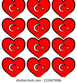 Heart turkey symbol