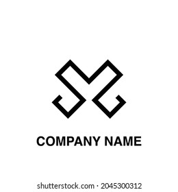 Color negro del logotipo de tipo cardíaco 