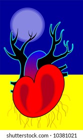  heart under moonlight	