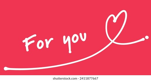 Heart and underlines that looks like thin marker drawings