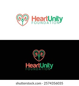 Heart Unity Foundation Logo Design