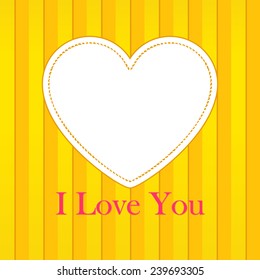 Heart Valentine. Valentine Day. Heart Holydays Background. Editable Vector Illustration. 