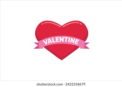 Heart Valentine Day Sticker Design