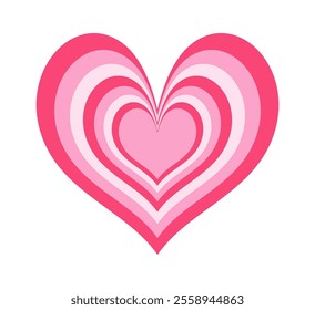 Heart valentine day surreal pattern