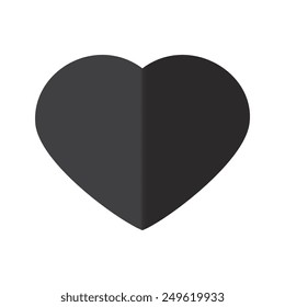 Heart valentine icon set vector illustration