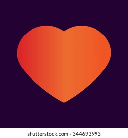 Heart valentine icon set vector illustration