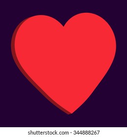 Heart valentine icon set vector illustration