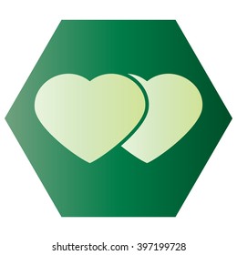 Heart valentine icon set vector illustration