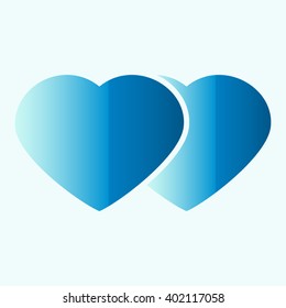 Heart valentine icon set vector illustration