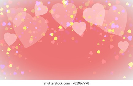 Heart valentine light pink background. Happy Valentines day,wedding,merry christmas,easter,8 march card,banner.Valentine lovely heart symbol. Vector illustration