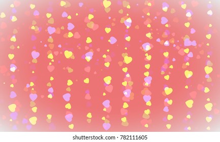 Heart valentine light pink background. Valentine lovely heart symbol. Vector illustration