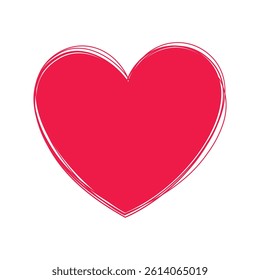 heart valentine on transparent red love