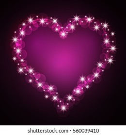 Heart to the Valentine s Day design for the holidays and greeting cards. . Vector