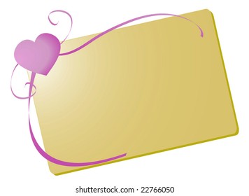 Heart Valentine tag