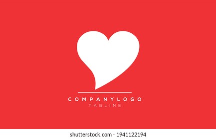 Heart valentine vector abstract icon design
