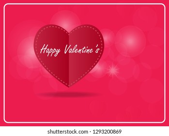 Heart valentine vector design