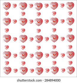 Heart valentine  vector white background