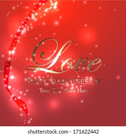 Heart valentine wave