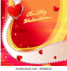  Heart valentines background