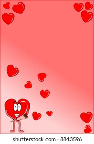 Heart Valentines Background Vector