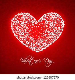 Heart Valentines Day background