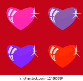 Heart Valentines Day background