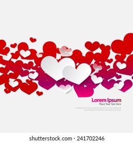 Heart for Valentines Day Background