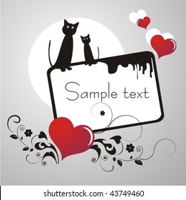 Heart Valentines Day background