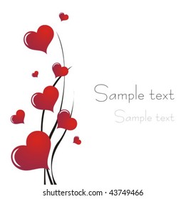 Heart Valentines Day background