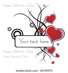 Heart Valentines Day background