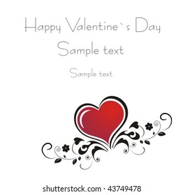Heart Valentines Day background