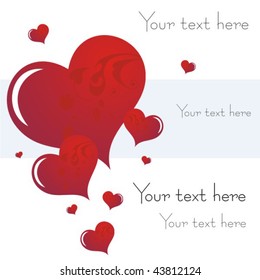 Heart Valentines Day background
