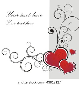 Heart Valentines Day background