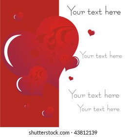 Heart Valentines Day background