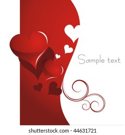 Heart Valentines Day background