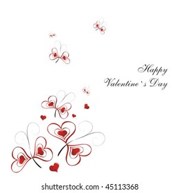 Heart Valentines Day background