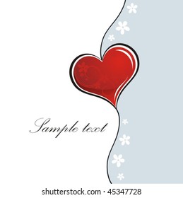 Heart Valentines Day background