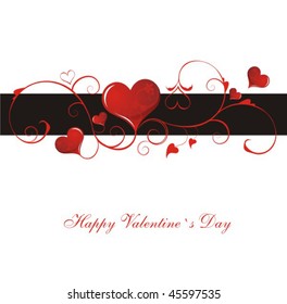 Heart Valentines Day background