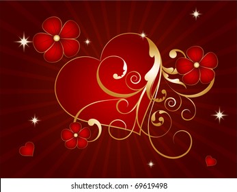 HerzValentinstag Hintergrund.