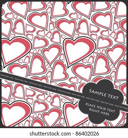 Heart Valentines Day background