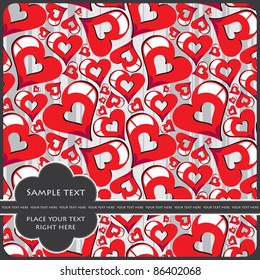 Heart Valentines Day background