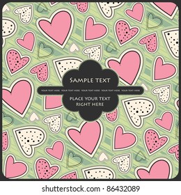 Heart Valentines Day background