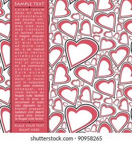 Heart Valentines Day background