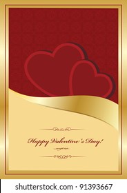 Heart Valentines Day background