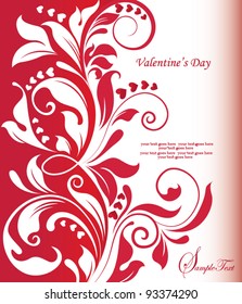 Heart Valentines Day background