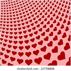 Heart Valentine's Day background for cd's, brochures and cards.