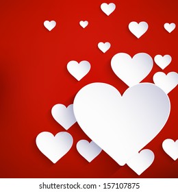 Heart For Valentines Day Background. And Also Includes EPS 10 Vector