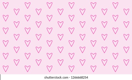 Heart for Valentines Day background. Pink hearts. Valentines day background with hearts. 