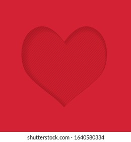 heart Valentine's Day background- vector illustration