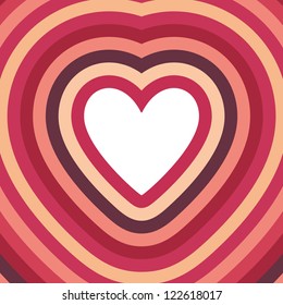 Heart - Valentines day card vector background